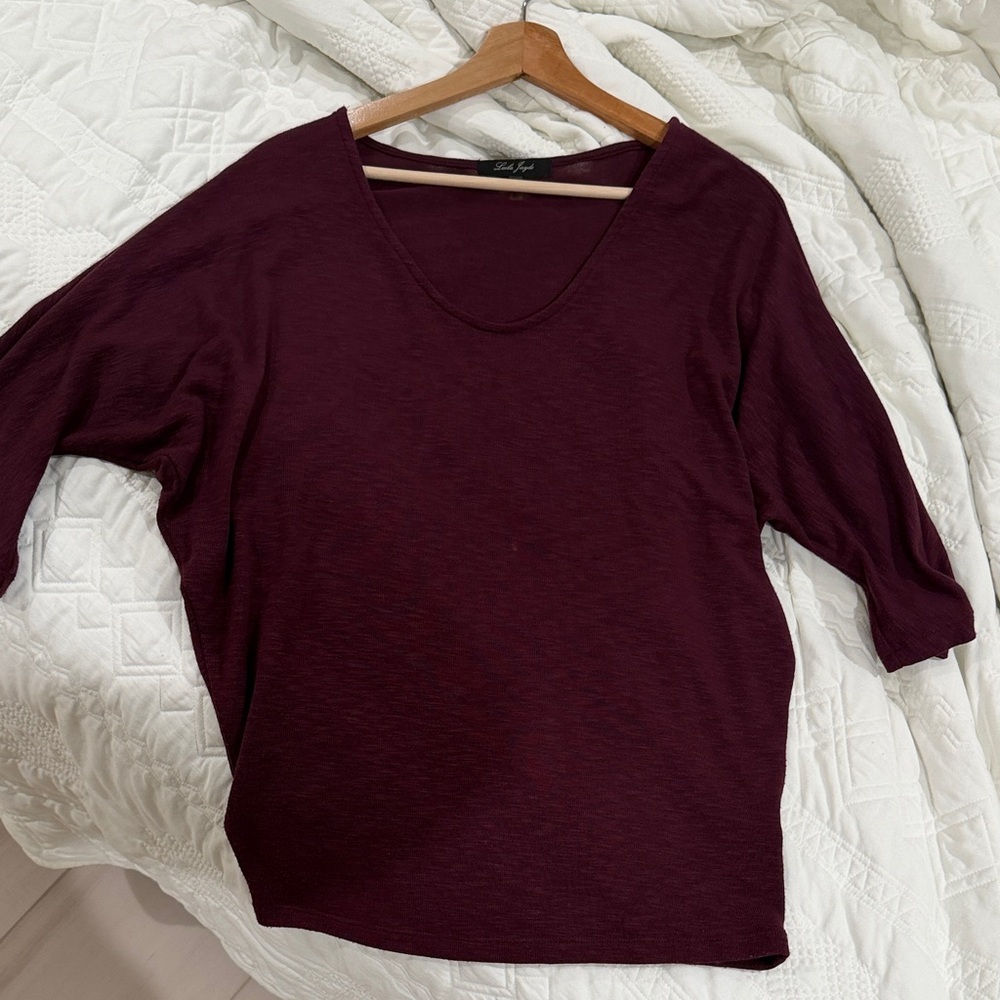 Laila Jayde Burgundy Top
